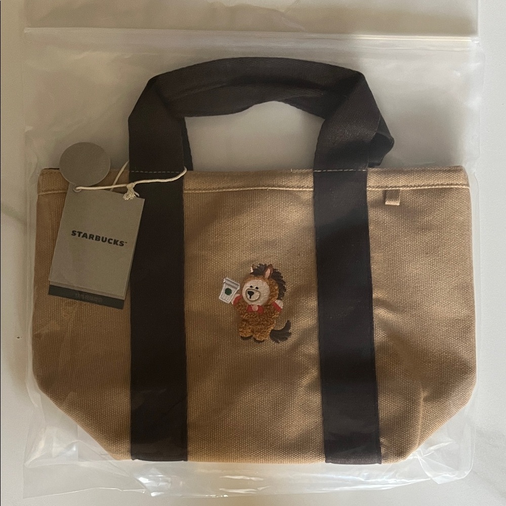 NWT Taiwan-Exclusive Starbucks Year of the Horse Mini Tote